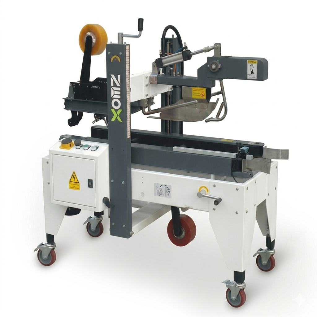 Masina Semiautomata KGP50SB MINI pentru sigilat cutii mici 