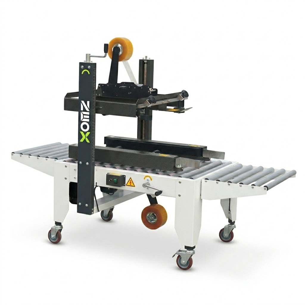 Masina Semiautomata KGP50SB pentru sigilat cutii cu benzi laterale 